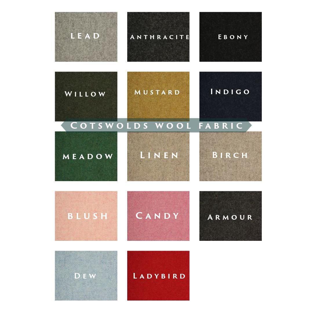 100% pure wool thermal door curtain fully interlined in a range of colours and sizes