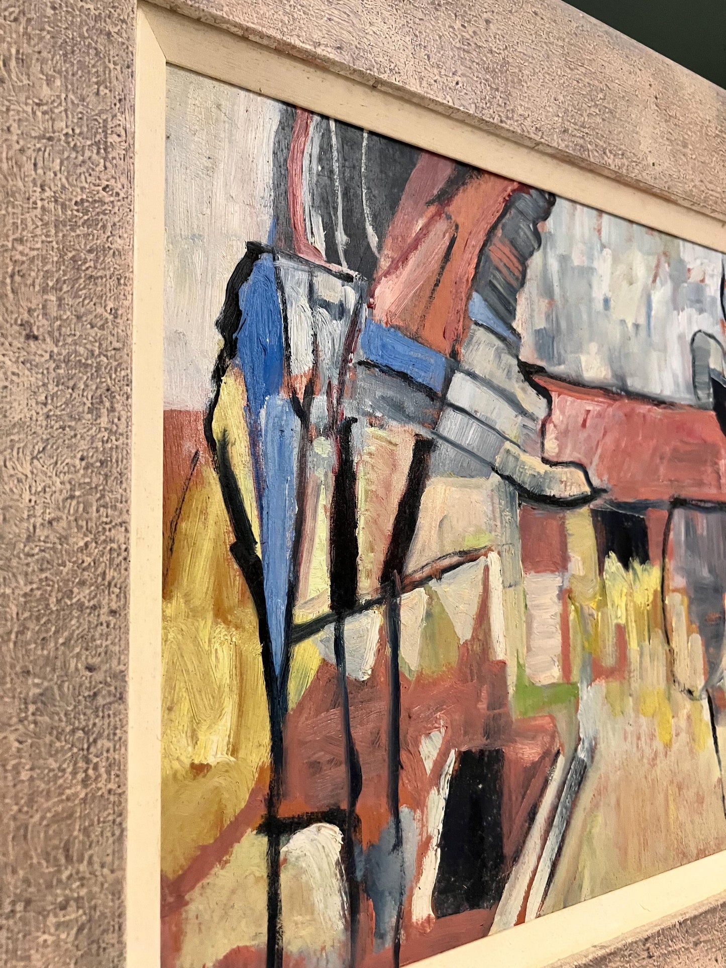 Striking Mid-Century landscape oil on board painting signed by Rye artist Beryl Cliff