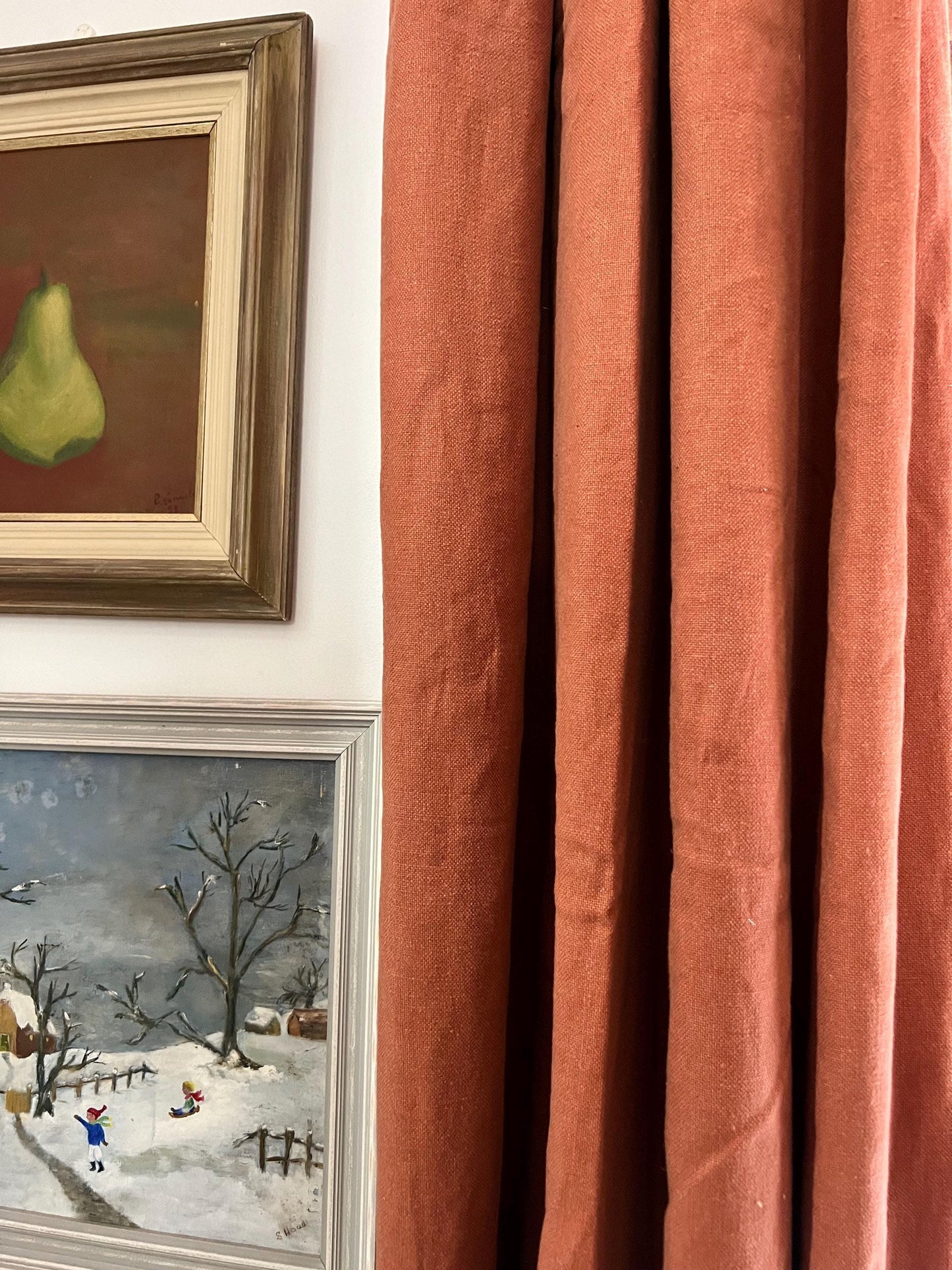 100% Linen heavy weight premium curtains, fully interlined