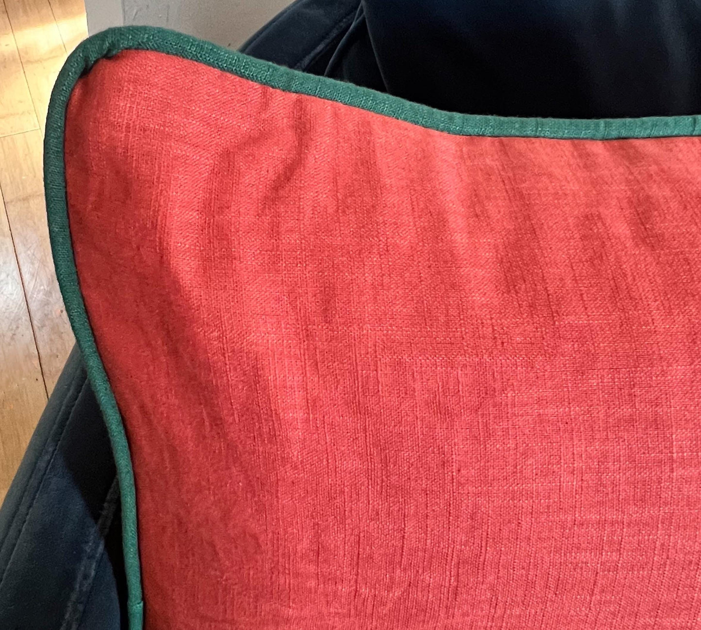 Handmade 100% pure linen cushions with piping and available in a variety of colours