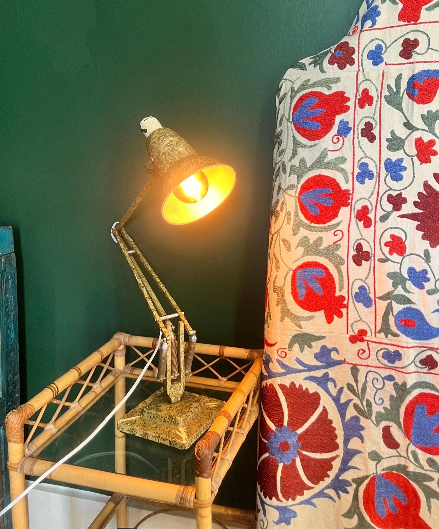 1938 HERBERT TERRY model 1227 Anglepoise articulated lamp - an early collectible. Two available separately or as a pair.