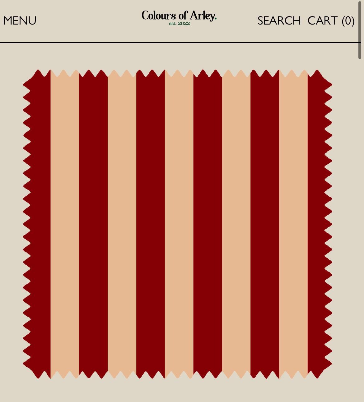 Colours Of Arley premium striped velvet designer cushions with French seam in a choice of colours.