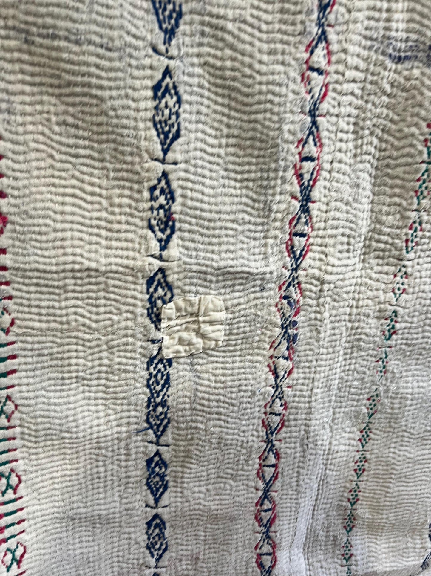 Curated selection of Large, vintage reversible Kantha quilts, each one hand stitched and completely unique, 220cm x 150cm