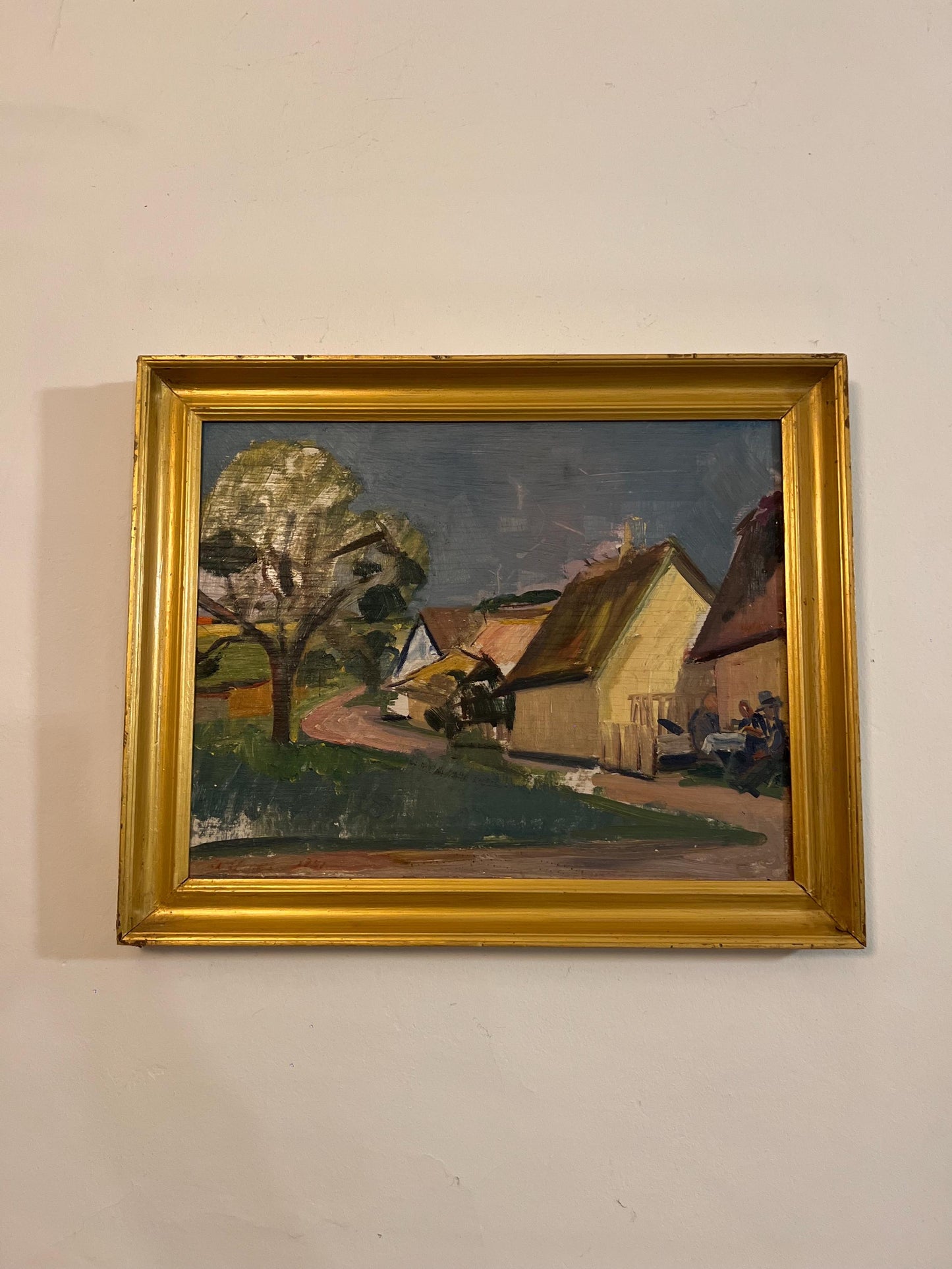 Framed Mid Century Oil on board, signed and dated by the artist