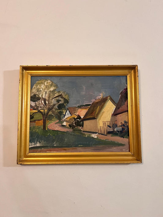 Framed Mid Century Oil on board, signed and dated by the artist
