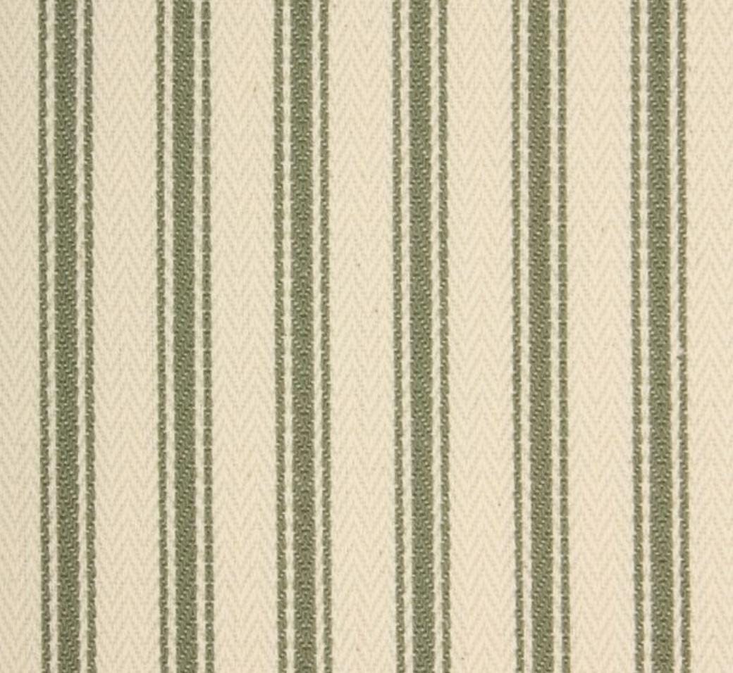 Cotton Ticking curtains, medium weight, fully interlined and made to order