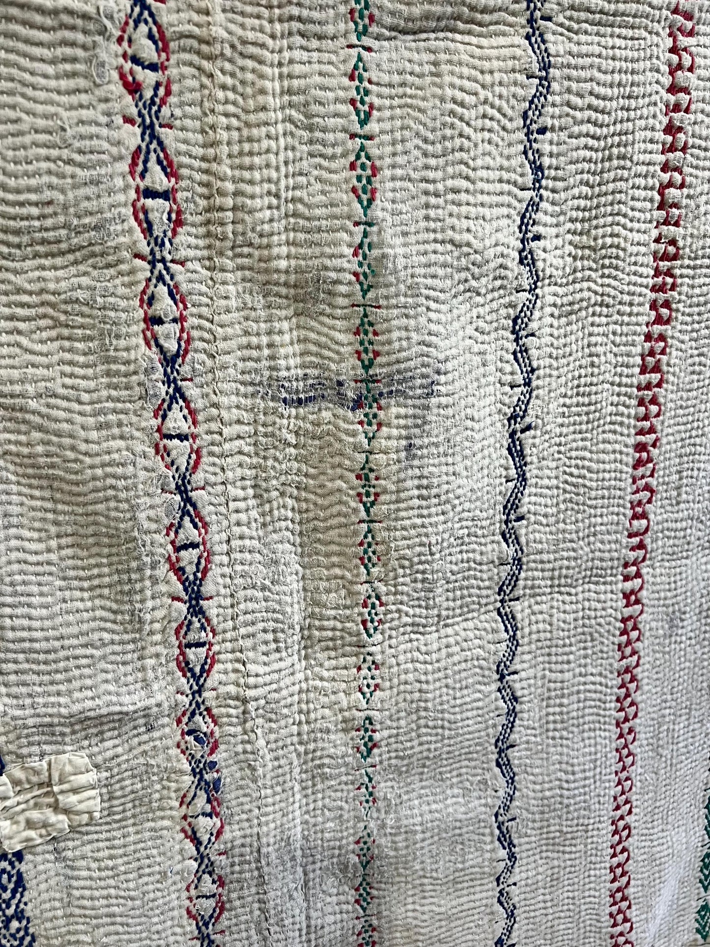 Curated selection of Large, vintage reversible Kantha quilts, each one hand stitched and completely unique, 220cm x 150cm