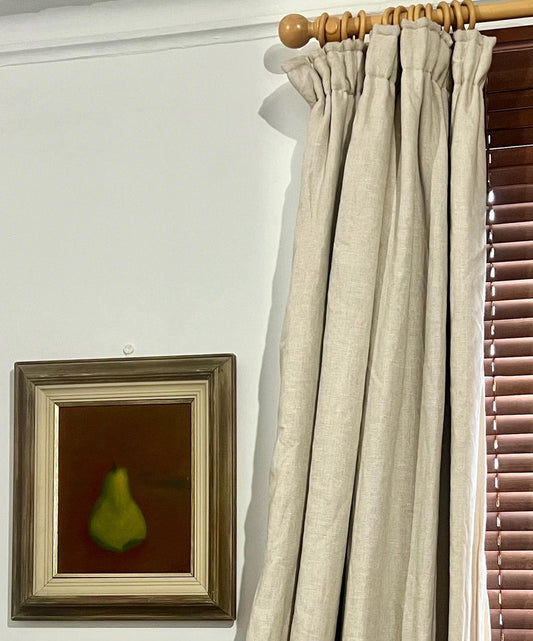 100% Linen heavy weight premium curtains, fully interlined