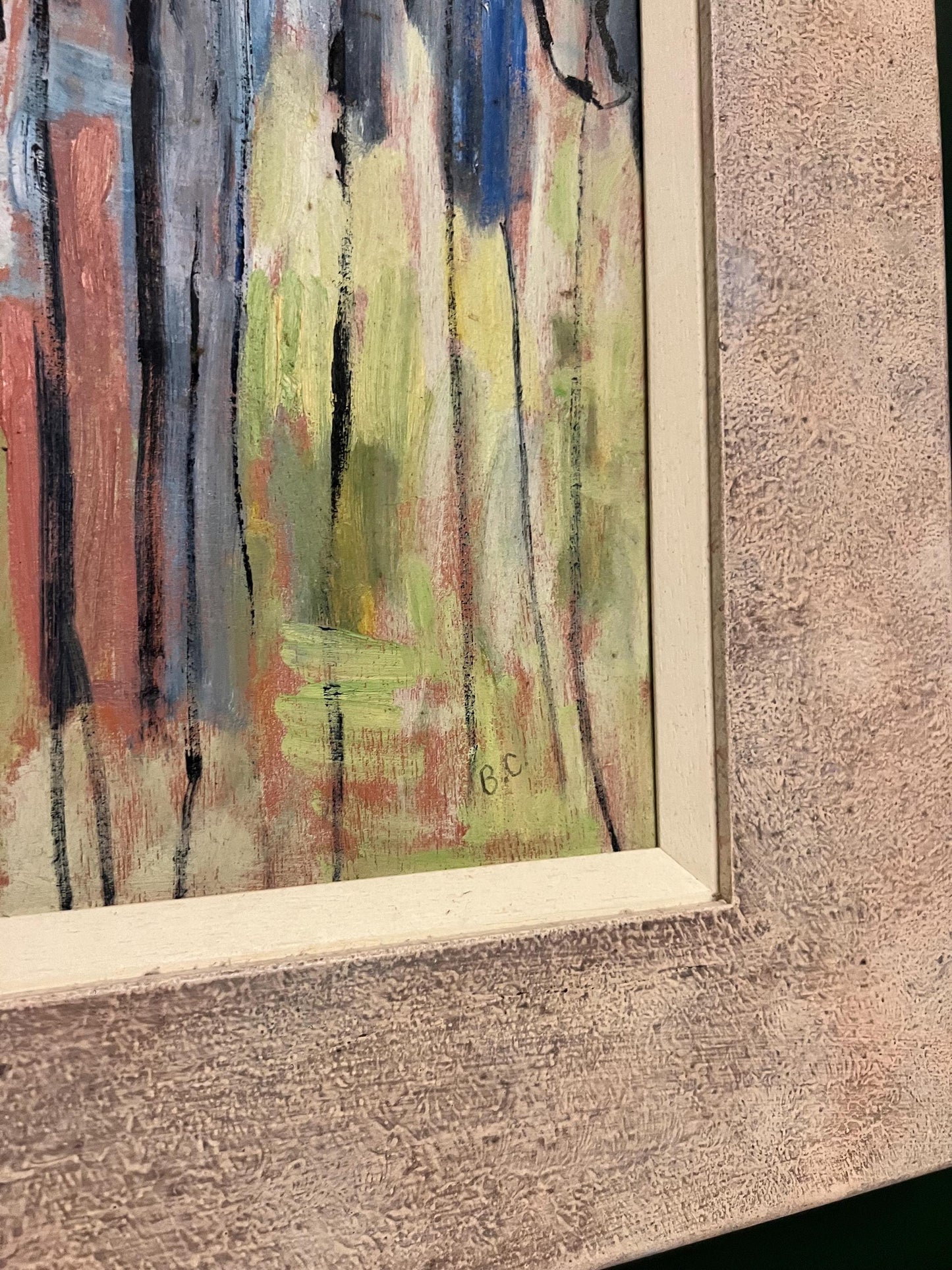 Striking Mid-Century landscape oil on board painting signed by Rye artist Beryl Cliff