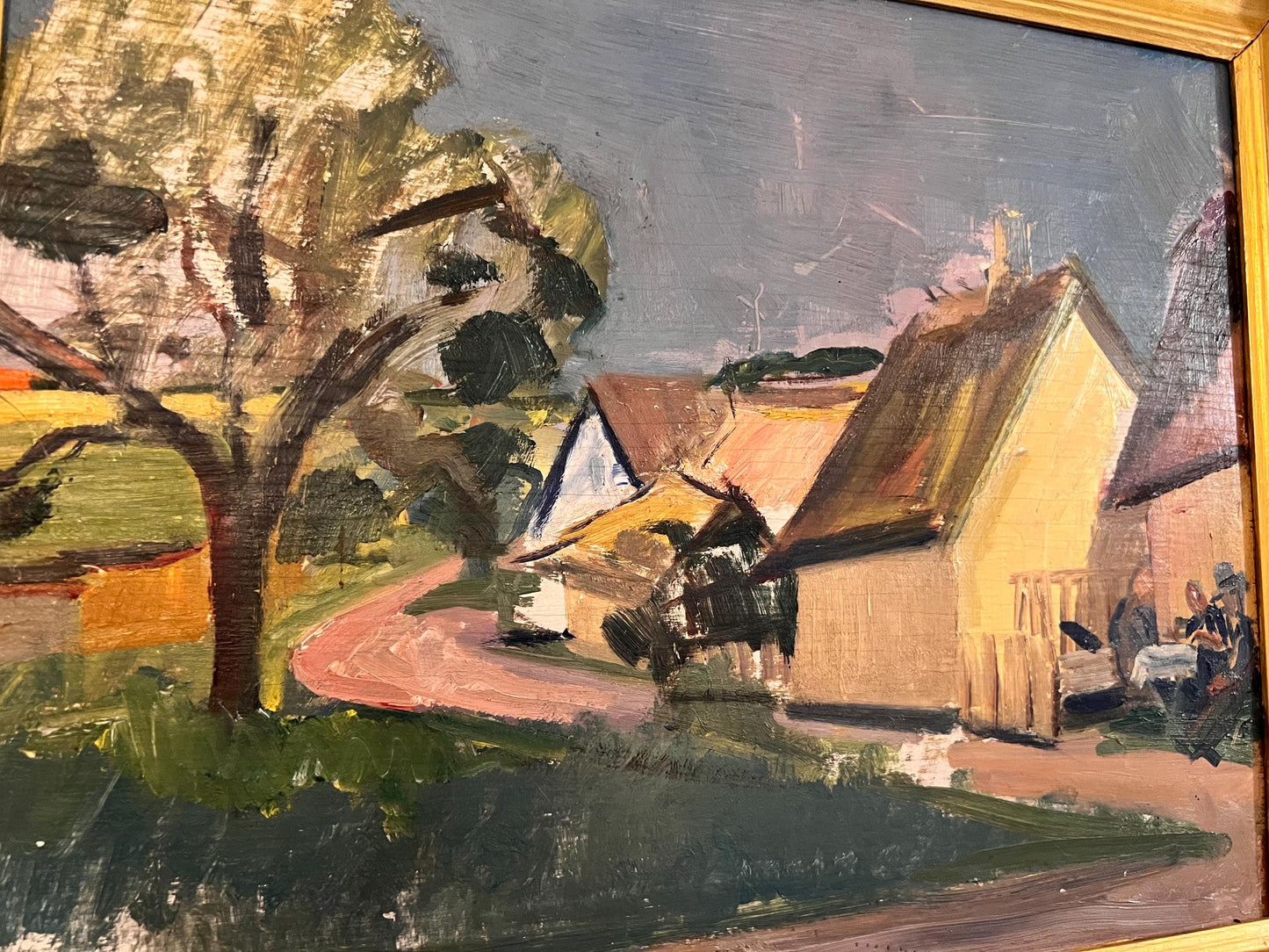 Framed Mid Century Oil on board, signed and dated by the artist