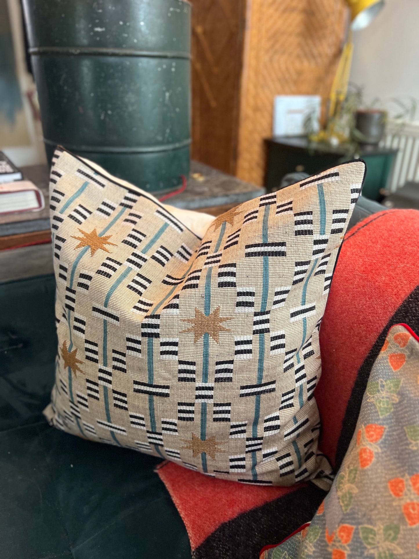 Studio Ashby Afua piped cushions, handmade in a choice of colourway and sizes