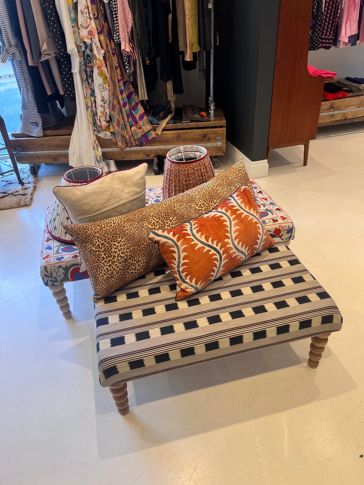 Colours Of Arley premium striped velvet designer cushions with French seam in a choice of colours.