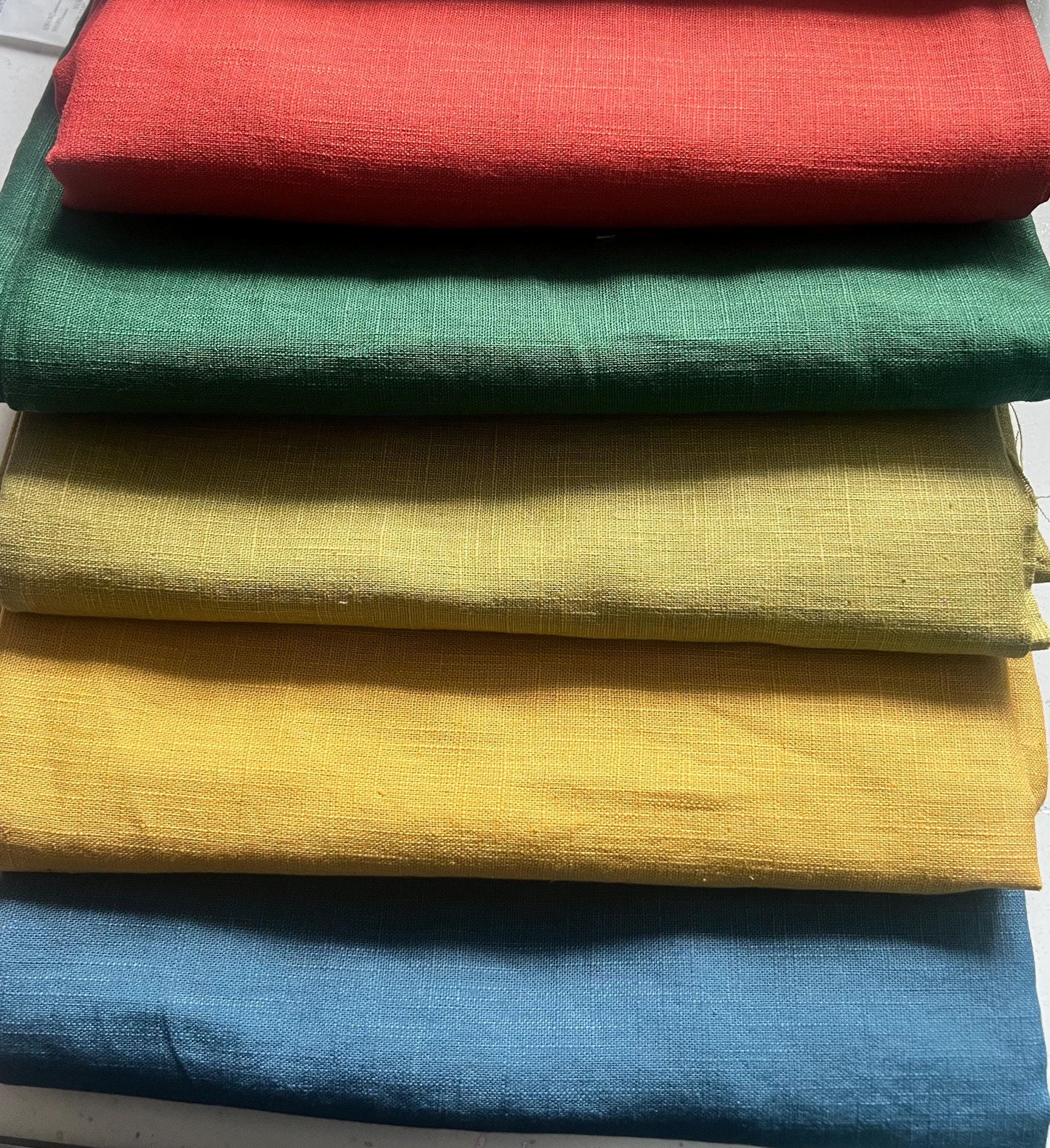100% Linen curtains, Medium weight, fully interlined and made to order
