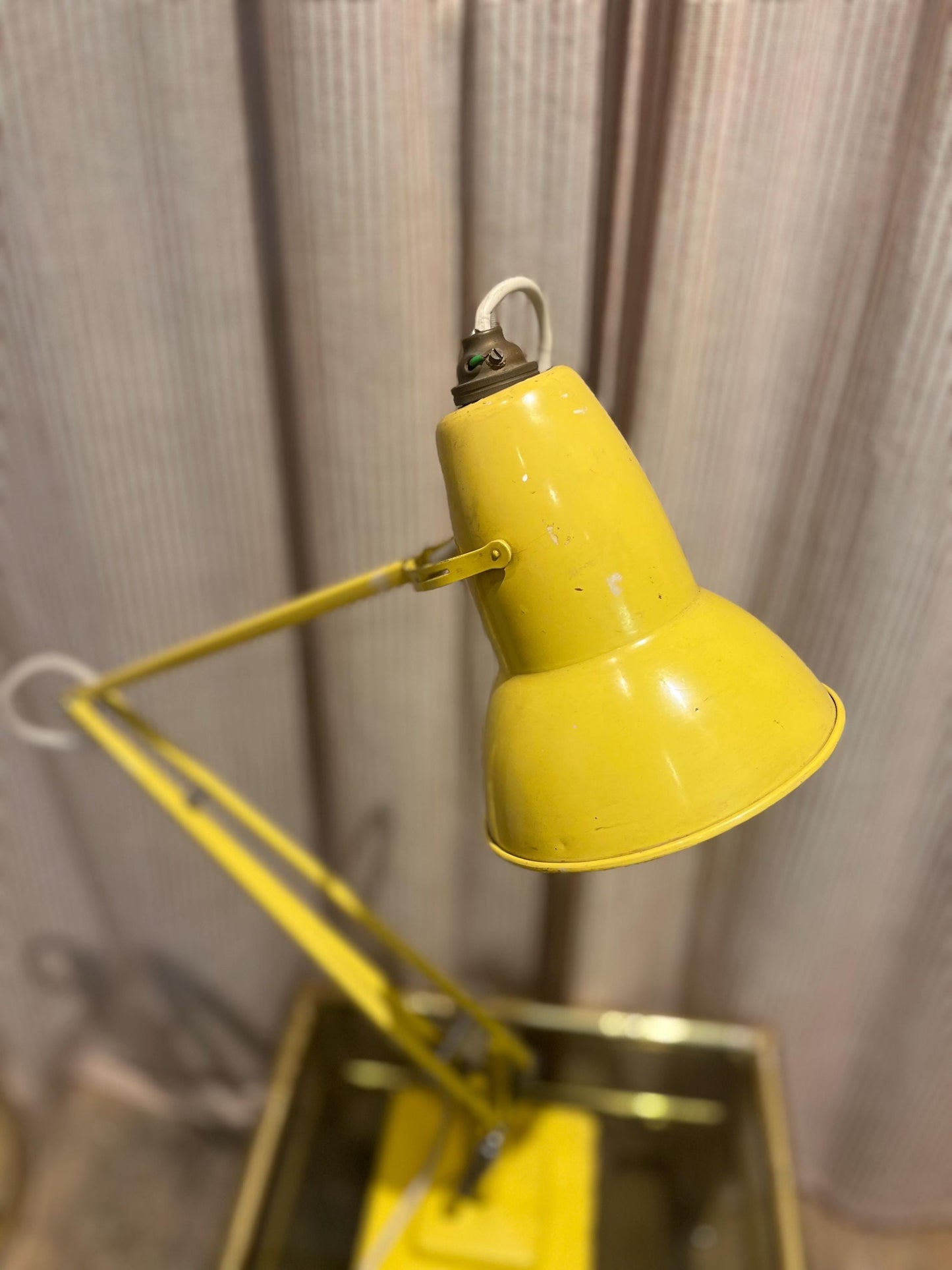 1970s HERBERT TERRY yellow Anglepoise articulated lamp -  collectible