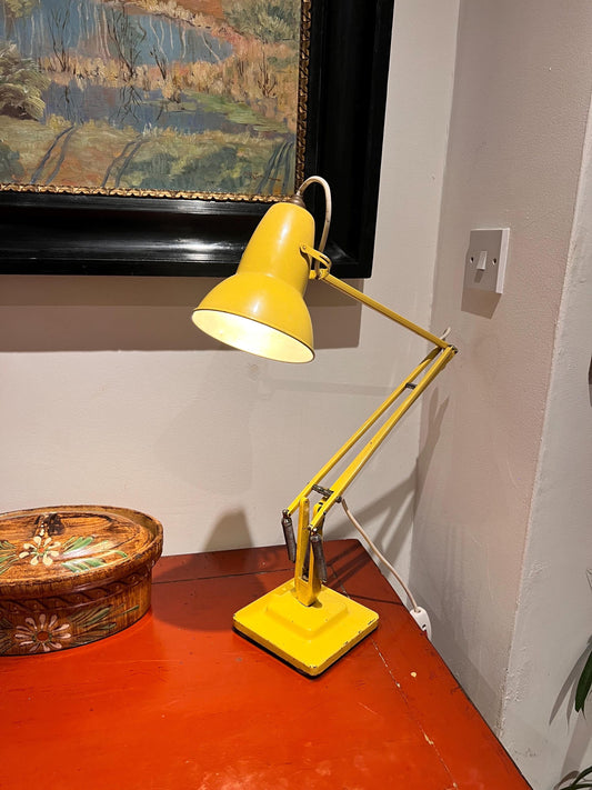 1970s HERBERT TERRY yellow Anglepoise articulated lamp -  collectible