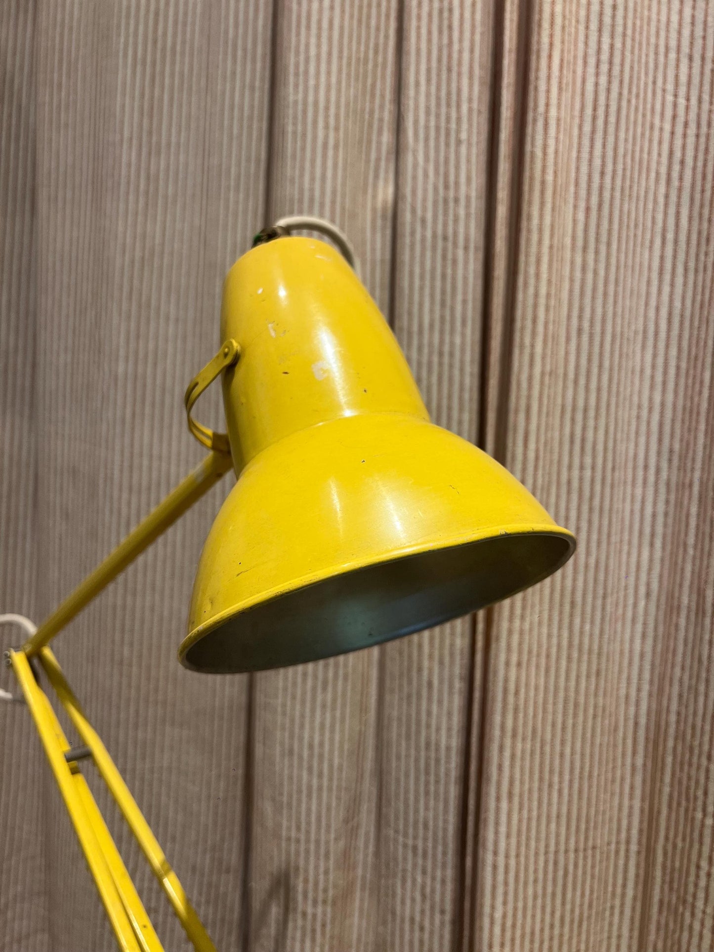 1970s HERBERT TERRY yellow Anglepoise articulated lamp -  collectible