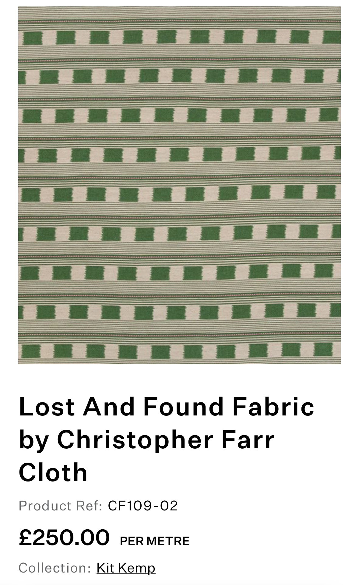 Handmade piped cushions in Christopher Farr Cloth Lost and Found by Kit Kemp